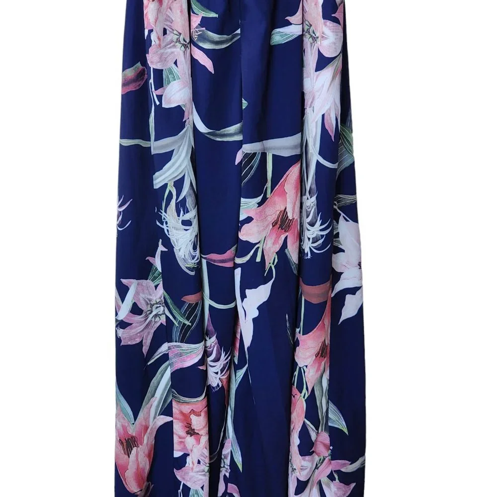 LORRAINE jumpsuit flared legs w long split (palazzo pants) size 8 - Picture 10 of 16